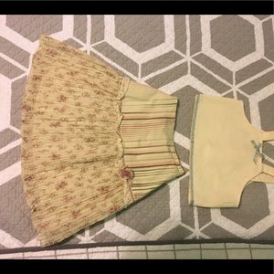 Super cute 2-piece outfit! Skirt and tank!